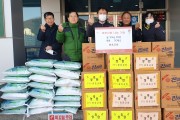 경주 충효교회, 선도동행정복지센터에 쌀 등 식료품 기탁